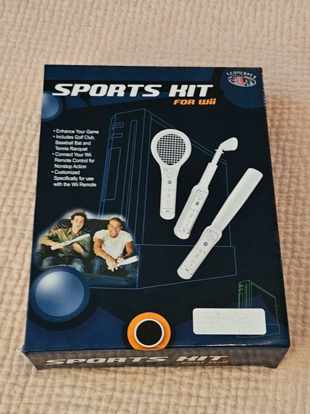 Wii Sports Kit attachments and 3 games